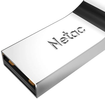 Флешка USB NETAC U275 64ГБ, USB2.0, серебристый [nt03u275n-064g-20sl]