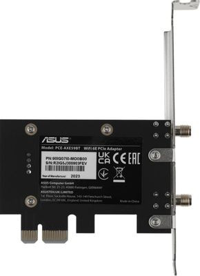 Wi-Fi + Bluetooth адаптер ASUS PCE-AXE59BT PCI Express x1