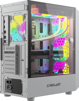 Компьютер TECLAST G02,  AMD Ryzen 7 7800X3D,  DDR5 32ГБ, 1ТБ(SSD),  NVIDIA GeForce RTX 4070 Super - 12 ГБ,  Windows 11 Professional,  белый [g02 7800x3d32g1t4070swkru]