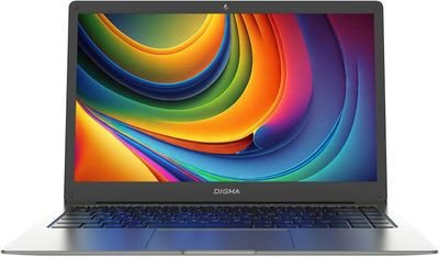 Ноутбук Digma EVE C4403 14", IPS, Intel Celeron N4000 1.1ГГц, 2-ядерный, 4ГБ 128ГБ Flash,  Intel UHD Graphics  600, Windows 11 Professional, серый [dn14cn-4bxw04]