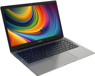 Ноутбук Digma EVE C4403 14", IPS, Intel Celeron N4000 1.1ГГц, 2-ядерный, 4ГБ 128ГБ Flash,  Intel UHD Graphics  600, Windows 11 Professional, серый [dn14cn-4bxw04]