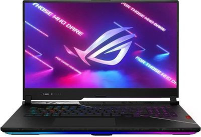 Ноутбук игровой ASUS ROG Strix Scar 17 G733PYV-LL067W 17.3", 2023, IPS, AMD Ryzen 9 7945HX3D 2.3ГГц, 16-ядерный, 32ГБ DDR5, 1ТБ SSD,  NVIDIA GeForce  RTX 4090 для ноутбуков - 16 ГБ, Windows 11 Home, черный [90nr0db4-m006j0]