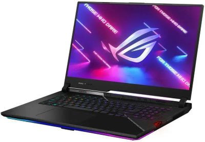 Ноутбук игровой ASUS ROG Strix Scar 17 G733PYV-LL067W 17.3", 2023, IPS, AMD Ryzen 9 7945HX3D 2.3ГГц, 16-ядерный, 32ГБ DDR5, 1ТБ SSD,  NVIDIA GeForce  RTX 4090 для ноутбуков - 16 ГБ, Windows 11 Home, черный [90nr0db4-m006j0]