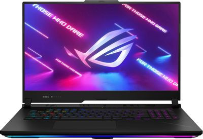 Ноутбук игровой ASUS ROG Strix Scar 17 G733PYV-LL067W 17.3", 2023, IPS, AMD Ryzen 9 7945HX3D 2.3ГГц, 16-ядерный, 32ГБ DDR5, 1ТБ SSD,  NVIDIA GeForce  RTX 4090 для ноутбуков - 16 ГБ, Windows 11 Home, черный [90nr0db4-m006j0]