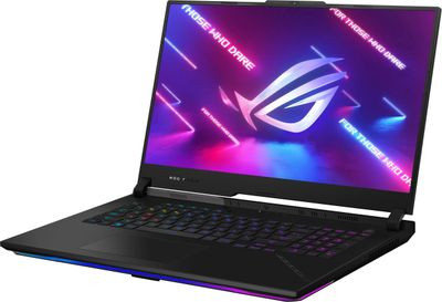 Ноутбук игровой ASUS ROG Strix Scar 17 G733PYV-LL067W 17.3", 2023, IPS, AMD Ryzen 9 7945HX3D 2.3ГГц, 16-ядерный, 32ГБ DDR5, 1ТБ SSD,  NVIDIA GeForce  RTX 4090 для ноутбуков - 16 ГБ, Windows 11 Home, черный [90nr0db4-m006j0]
