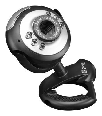 Web-камера Oklick OK-C8825,  черный/белый