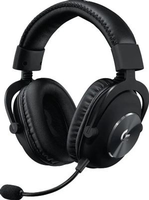 Гарнитура игровая Logitech G Pro X Lightspeed,  для компьютера и игровых консолей, мониторные,  радио, черный  [981-000907]