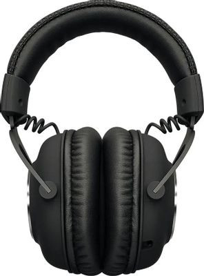 Гарнитура игровая Logitech G Pro X Lightspeed,  для компьютера и игровых консолей, мониторные,  радио, черный  [981-000907]