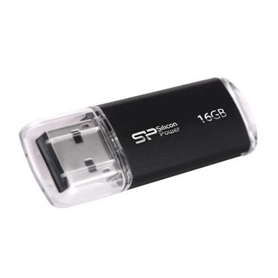 Флешка USB Silicon Power Ultima II-I Series 16ГБ, USB2.0, черный [sp016gbuf2m01v1k]