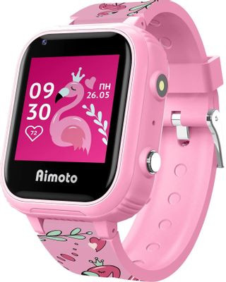 Смарт-часы Кнопка Жизни Aimoto Pro,  40мм,  1.44",  розовый/розовый [8100821]