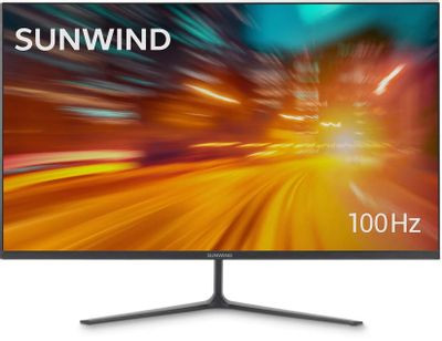 27" Монитор SunWind SM-27FV222,  1920x1080,  VA,  100Гц,  1хHDMI,  черный [sm27vb01]