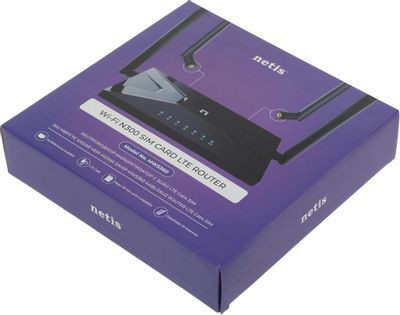 Wi-Fi роутер Netis MW5360,  N300,  черный