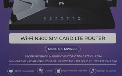Wi-Fi роутер Netis MW5360,  N300,  черный