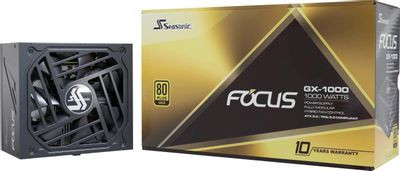 Блок питания Seasonic Focus GX-1000,  1000Вт,  135мм,  черный, retail [gx-1000 v4 srp-fgx102-a5a32sf]