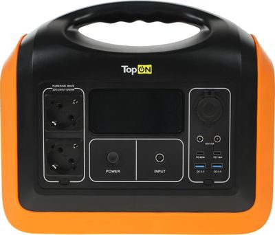Электростанция портативная TopON TOP-X1200 310000mAh 10A QC3.0/PD3.0 2xUSB черный/оранжевый (103258)
