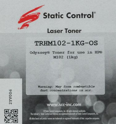 Тонер STATIC CONTROL TRHM102-1KG-OS,  для HP LJ M104/M132,  черный, 1000грамм, флакон