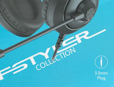 Гарнитура A4TECH Fstyler FH100i,  для компьютера, накладные,  проводные, черный  [fh100i (stone black)]