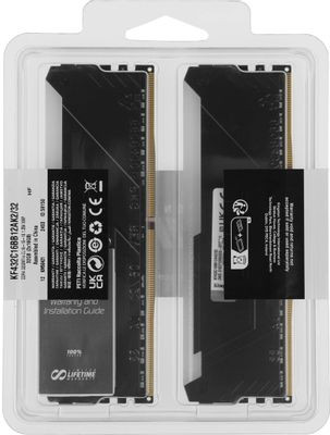 Оперативная память Kingston Fury Beast KF432C16BB12AK2/32 DDR4 -  2x 16ГБ 3200МГц, DIMM,  Ret