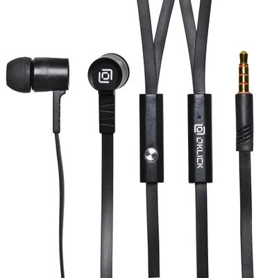 Наушники Oklick HS-S-220, 3.5 мм, внутриканальные, черный [d2b]