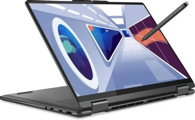 Ноутбук Lenovo Yoga 7 14ARP8 14", 2023, трансформер,  OLED, AMD Ryzen 5 7535U 2.9ГГц, 6-ядерный, 16ГБ LPDDR5, 512ГБ SSD,  AMD Radeon  660M, Windows 11 Home, серый [82ym002ark]
