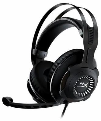 Гарнитура игровая HYPERX Cloud Revolver,  для компьютера, мониторные,  проводные USB/3,5 мм, черный [4p5k5aa]
