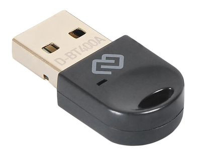 Bluetooth адаптер Digma D-BT400A BT 4.0+EDR class 1.5, USB, 20м, черный