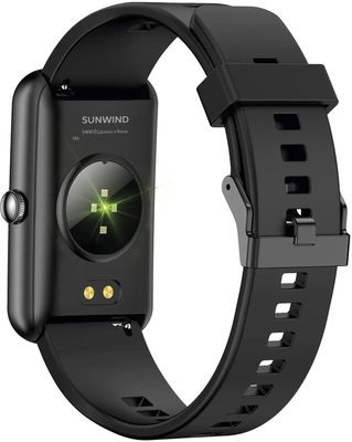 Смарт-часы SunWind SW45,  1.47",  черный/черный [sw45b]