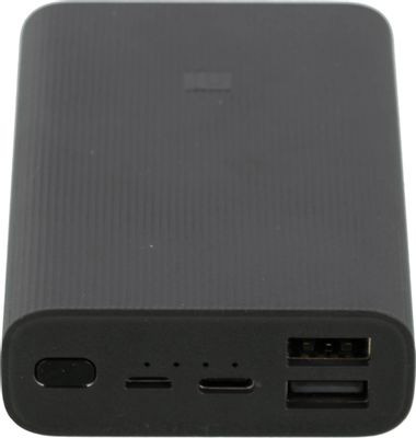 Внешний аккумулятор (Power Bank) Xiaomi Mi Power Bank 3 Ultra Compact,  10000мAч,  черный [bhr4412gl]