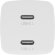 Сетевое зарядное устройство Deppa 2xUSB type-C,  65Вт,  3.25A,  белый [11445]