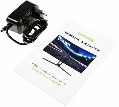 27" Монитор Digma Overdrive 27A510F,  1920x1080,  VA,  165Гц,  2хHDMI,  1хDP,  изогнутый, черный [dm27vg01]