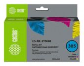 Заправочный набор Cactus CS-RK-3YM60 №305, для HP, 30мл, многоцветный