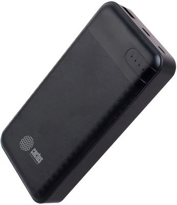 Внешний аккумулятор (Power Bank) Cactus CS-PBFSET-20000,  20000мAч,  черный