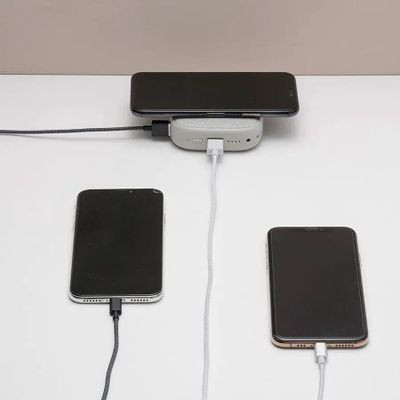 Внешний аккумулятор (Power Bank) SOLOVE W5,  10000мAч,  серый [w5 white updated rus]