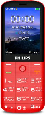 Сотовый телефон Philips Xenium E227, красный Сотовый телефон Philips Xenium E227, красный