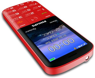 Сотовый телефон Philips Xenium E227, красный Сотовый телефон Philips Xenium E227, красный