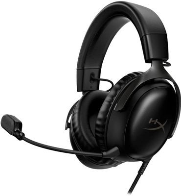 Гарнитура игровая HYPERX Cloud III,  для компьютера и игровых консолей, мониторные,  проводные, черный  [727a8aa]