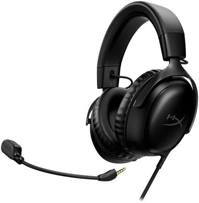 Гарнитура игровая HYPERX Cloud III,  для компьютера и игровых консолей, мониторные,  проводные, черный  [727a8aa]