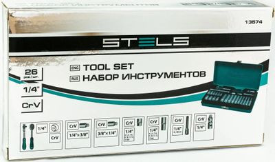 Набор инструментов STELS 13574,  26 предметов