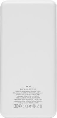 Внешний аккумулятор (Power Bank) TFN Porta PB-313,  30000мAч,  белый [tfn-pb-313-wh]