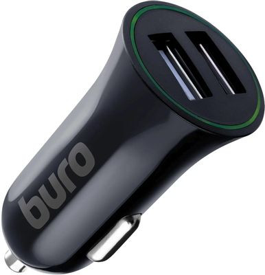 Автомобильное зарядное устройство Buro XCJ-041-2.1A,  2xUSB,  10.5Вт,  2.1A,  черный