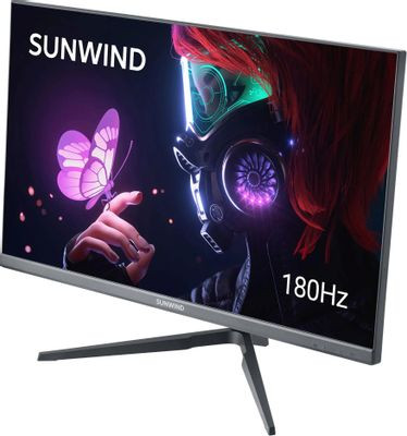 24.5" Монитор SunWind SM-25FI401,  1920x1080,  IPS,  180Гц,  1хHDMI,  1хDP,  черный [sm25sg01]