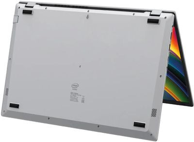 Ноутбук Digma EVE C5802 15.6", IPS, Intel N100 0.8ГГц, 4-ядерный, 8ГБ LPDDR5, 256ГБ SSD,  Intel UHD Graphics  интегрированное, Windows 11 Professional, серебристый [dn15n1-8cxw01]