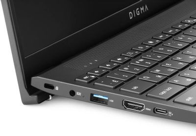 Ноутбук Digma Pro Sprint M 15.6", 2023, IPS, Intel Core i3 1115G4 3.0ГГц, 2-ядерный, 8ГБ DDR4, 256ГБ SSD,  Intel UHD Graphics, Windows 11 Professional, темно-серый [dn15p3-8cxw02]