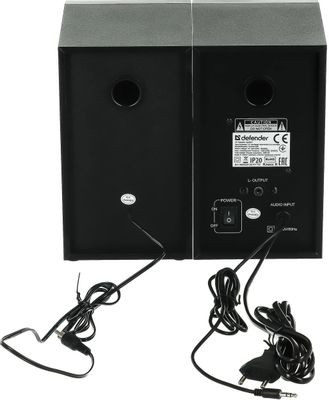 Колонки Defender Aurora S20,  2.0,  черный [65419]