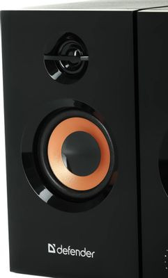 Колонки Defender Aurora S20,  2.0,  черный [65419]