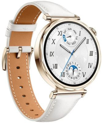 Смарт-часы Huawei Watch GT 5 Jana-B19L,  41.3мм,  1.32",  белый/золотистый [55020dha]
