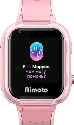 Смарт-часы Кнопка Жизни Aimoto Маруся IQ 4G,  1.44",  розовый/розовый [8108801]