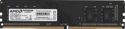 Оперативная память AMD Radeon R7 Performance Series R748G2606U2S-U DDR4 -  1x 8ГБ 2666МГц, DIMM,  Ret