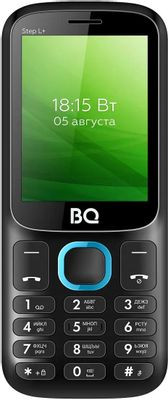 Сотовый телефон BQ Step L+ 2440, черный/синий Сотовый телефон BQ Step L+ 2440, черный/синий