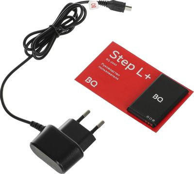 Сотовый телефон BQ Step L+ 2440, черный/синий Сотовый телефон BQ Step L+ 2440, черный/синий